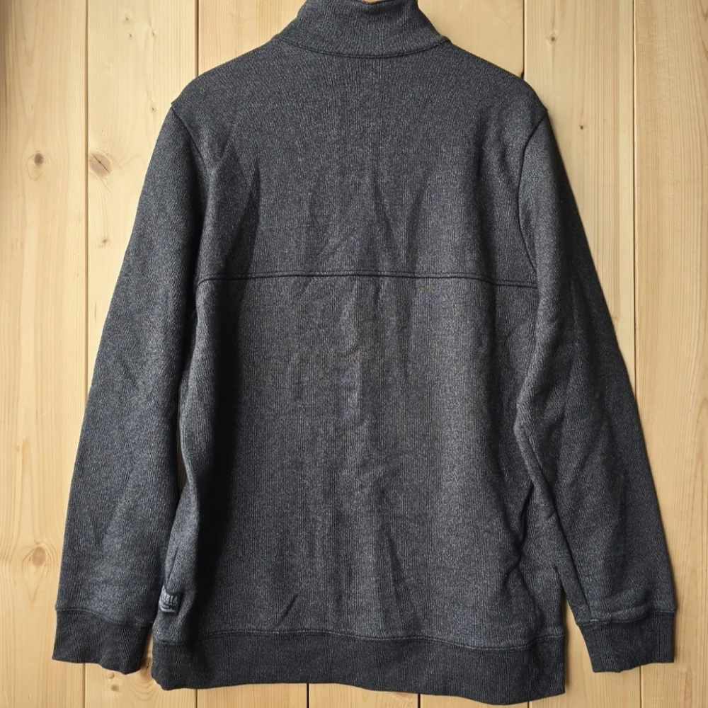 Columbia Sportswear 1/4 Zip Pullover Sweater Charcoal Grey Mens Large - Picture 8 of 12